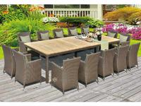 1+14 Meeting Table And Chairs DR-3353T/C Rattan Outdoor Table And Chair Set